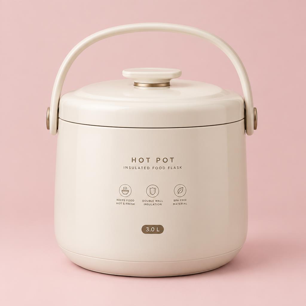 Insulated Hotpot Food Flask (3 L)