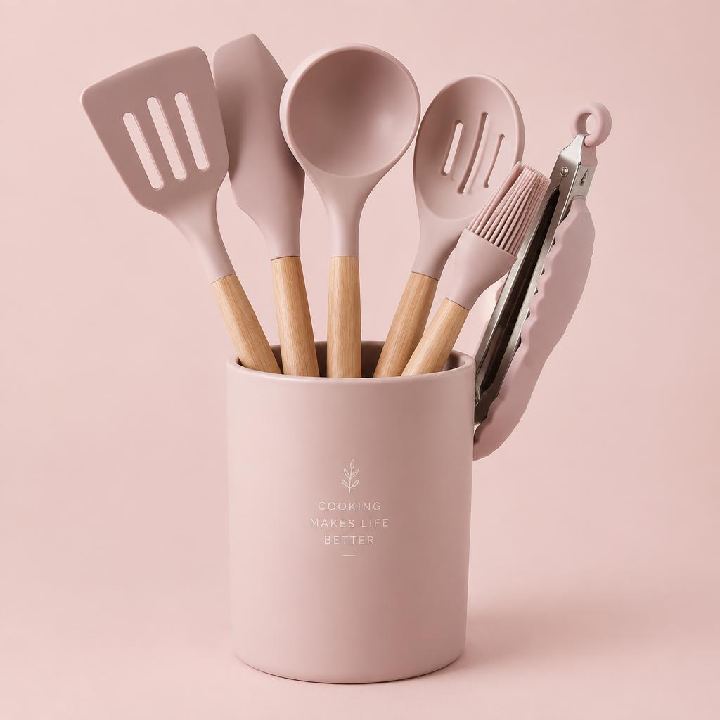 Silicone Cooking Utensil Set (12 pc)